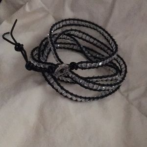 Black wrap bracelet